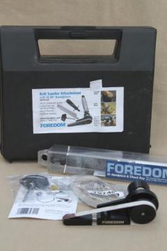 catalog photo of Foredom #30 handpiece w/ belt sander attachment, H.30 flexible shaft grinding tool