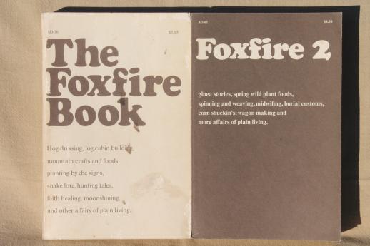 photo of Foxfire books set 1 2 3 4 5 6 vintage collection, softcover volumes lot #2