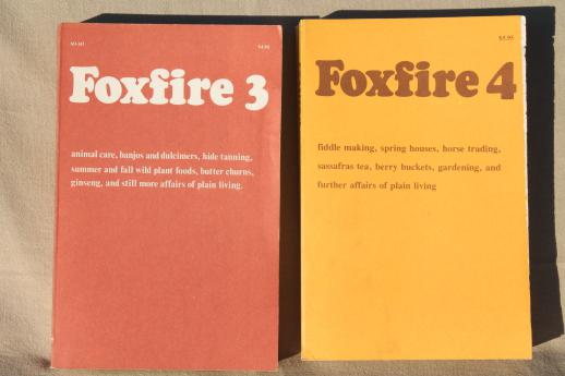 photo of Foxfire books set 1 2 3 4 5 6 vintage collection, softcover volumes lot #3