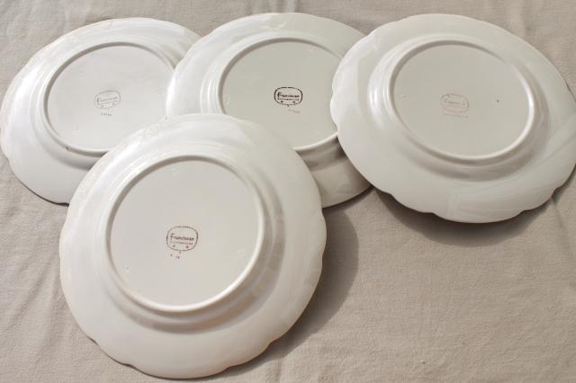 photo of Franciscan Desert Rose USA backstamp vintage dinner plates, lot of four #8