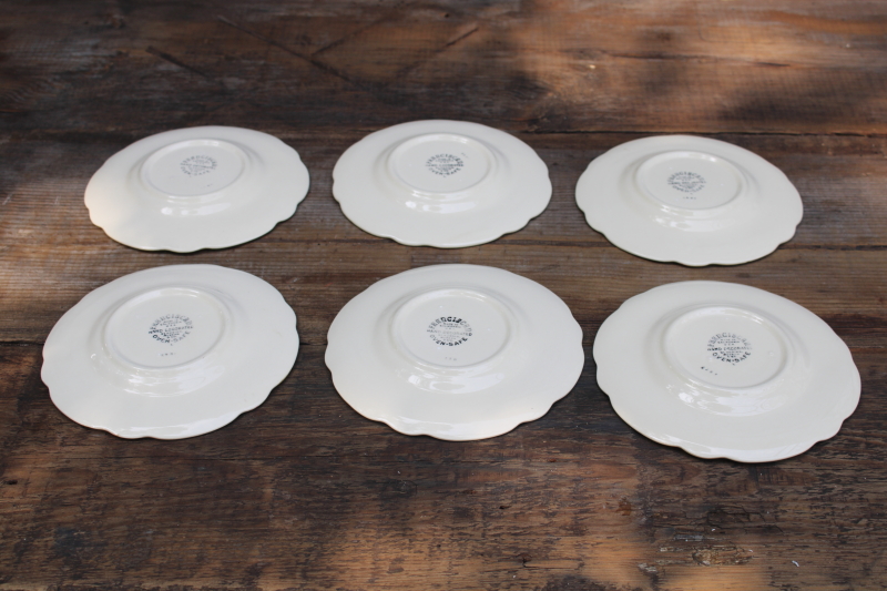 photo of Franciscan Desert Rose vintage USA California pottery bread or dessert plates set of 6  #4