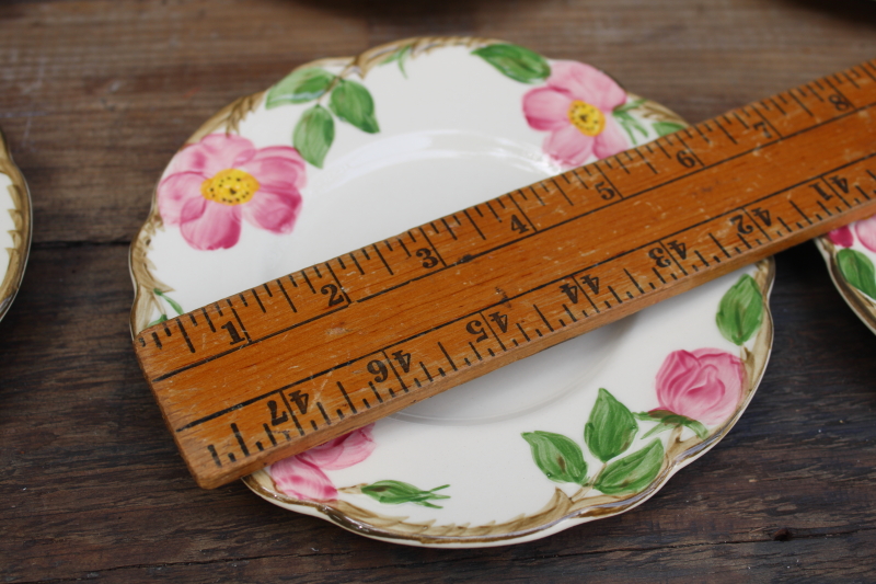 photo of Franciscan Desert Rose vintage USA California pottery bread or dessert plates set of 6  #5