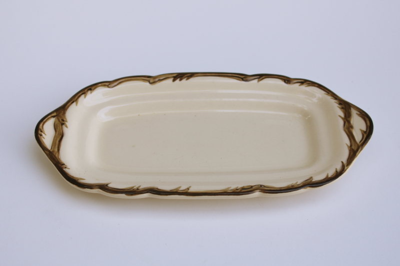 photo of Franciscan Desert Rose vintage USA butter tray, plate only for the covered butter dish #1