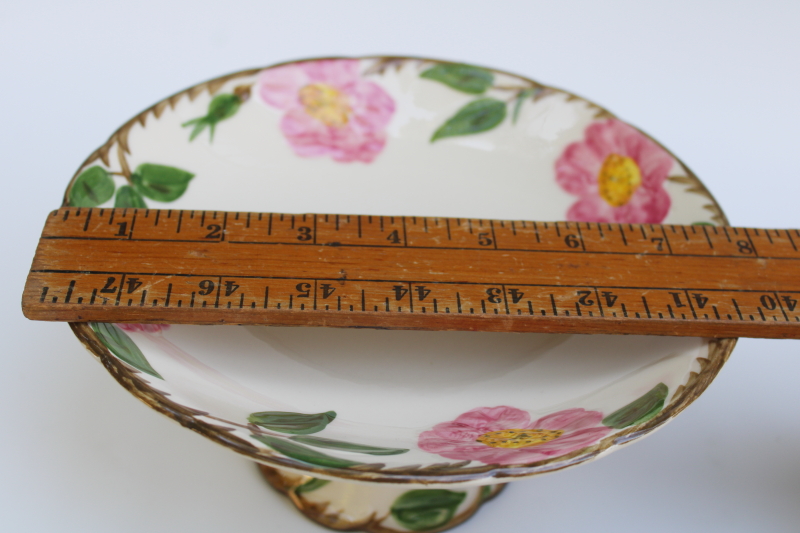 photo of Franciscan Desert Rose vintage USA compote or candy dish, pedestal bowl  #6