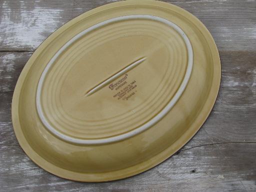 photo of Franciscan homeware pottery, golden harvest bounty gold wheat platter #2