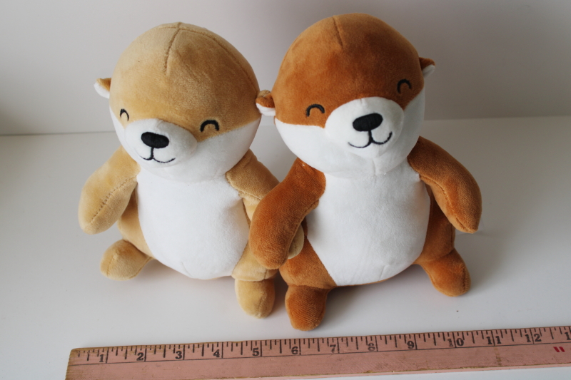 photo of Frankford Valentine's Day toy stuffed otters plush made for each other date night couple  #2