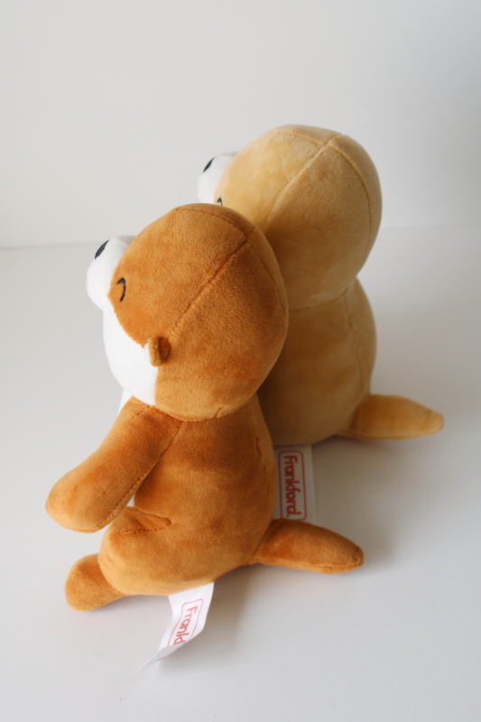 photo of Frankford Valentine's Day toy stuffed otters plush made for each other date night couple  #3