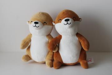catalog photo of Frankford Valentine's Day toy stuffed otters plush made for each other date night couple 
