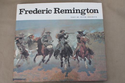 photo of Frederic Remington book, prints of drawings & paintings, art sculpture #1