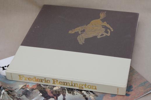 photo of Frederic Remington book, prints of drawings & paintings, art sculpture #7