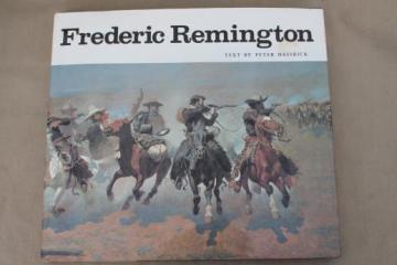 catalog photo of Frederic Remington book, prints of drawings & paintings, art sculpture