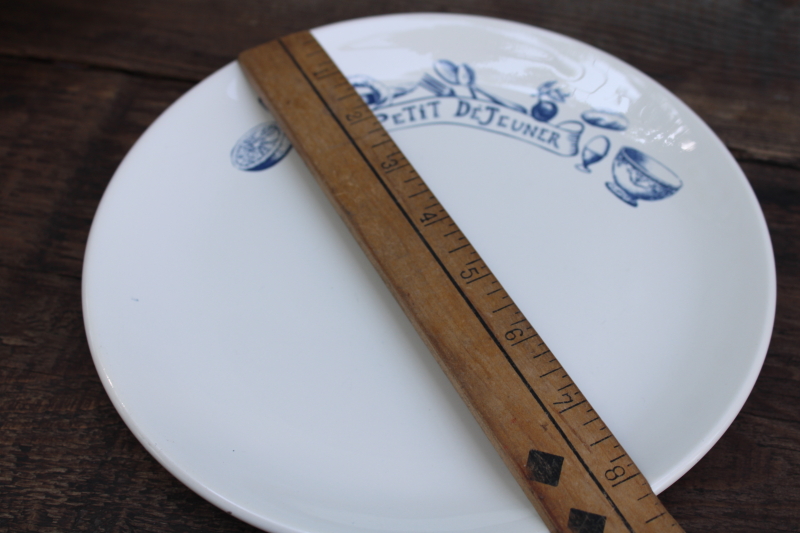 photo of French country Le Petit Dejeuner print breakfast dishes, oversize mug, bowl & plate Le Comptoir France  #10