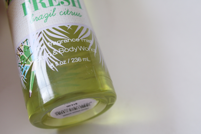 photo of Fresh Brazil Citrus discontinued Bath & Body Works fine fragrance spray full bottle #2