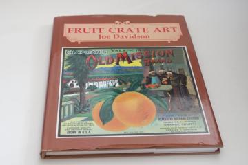catalog photo of Fruit Crate Art Jo Davidson, history & photos of antique vintage advertising labels, collector's book 