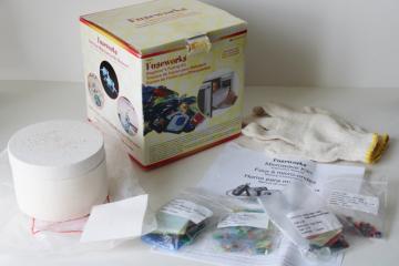 catalog photo of Fuseworks microwave kiln for fusing glass, kit in box w/ art glass, instructions 