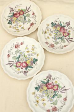 catalog photo of Gainsborough floral Copeland Spode Great Britain vintage china dinner plates