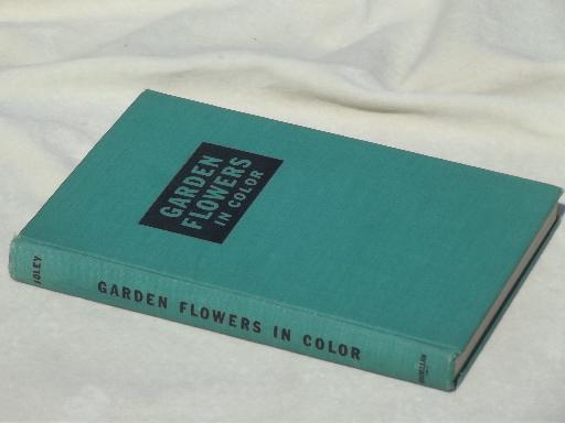 photo of Garden Flowers in color, lovely vintage hand-colored botanical photos #3