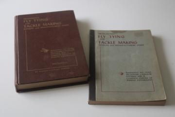 catalog photo of George Herter Professional Fly Tying and Tackle Making illustrated manuals 1941, 1950 editions 