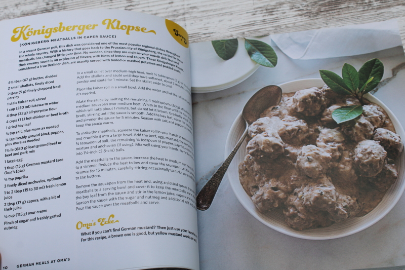 photo of German Meals at Oma's, home cooking of Germany cookbook Gerhild Fulson recipes & stories  #3