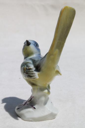 photo of German china blue bird figurine, GDR porcelain bluebird, 70s vintage? #3