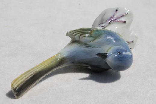 photo of German china blue bird figurine, GDR porcelain bluebird, 70s vintage? #7