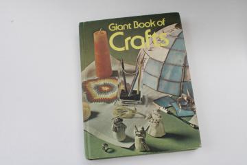 catalog photo of Giant Book of Crafts 70s vintage, working with glass, leather, metalwork etc