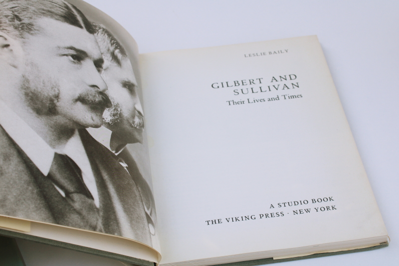 photo of Gilbert and Sullivan books, complete plays, life and times, illustrated companion  #3