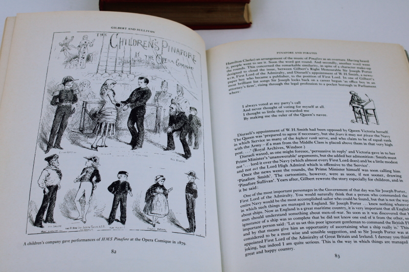 photo of Gilbert and Sullivan books, complete plays, life and times, illustrated companion  #8