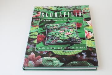 catalog photo of Glorafilia Impressionist art in needlepoint, book of charted patterns designs 