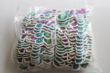 Go Girl sticker badges, lot embroidered applique patches 1990s retro girl power