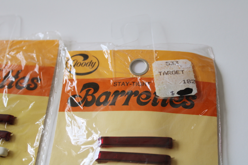 photo of Goody Stay Tight barrettes in packages vintage 1975, long & short sizes  #2