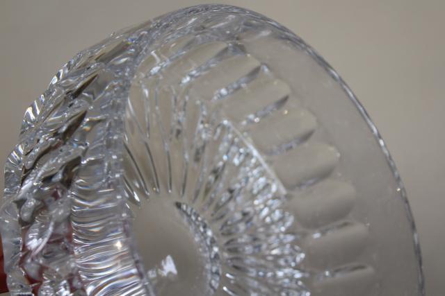 photo of Gorham Althea cut crystal, large bowl, 1980s vintage West Germany lead crystal #2