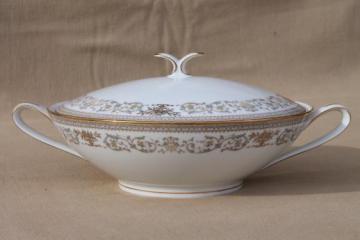 catalog photo of Gracelyn Noritake china covered bowl serving dish, vintage Noritake dinnerware