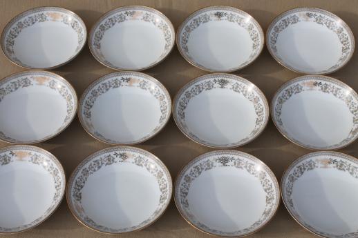 photo of Gracelyn Noritake china dessert bowls set of 12, vintage Noritake dinnerware #2