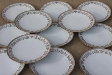 catalog photo of Gracelyn Noritake china salad plates set of 12, vintage Noritake dinnerware