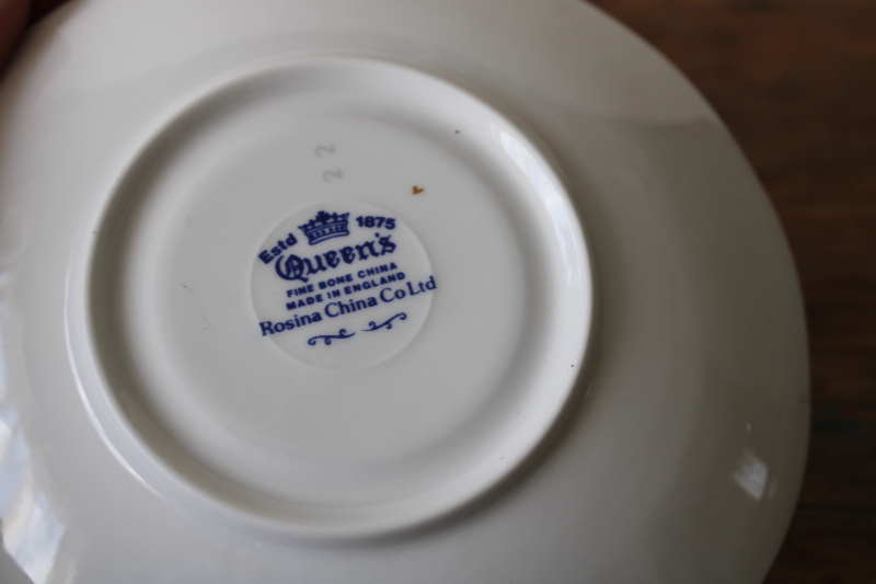 photo of Grandmother vintage tea cup & saucer Rosina Queen's fine bone china tiny lavender flowers w/ gold  #4