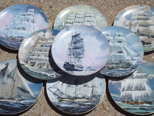 photo of Great American Sailing Ships Rosenthal Danbury Mint collector's plates #1