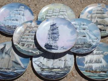 catalog photo of Great American Sailing Ships Rosenthal Danbury Mint collector's plates