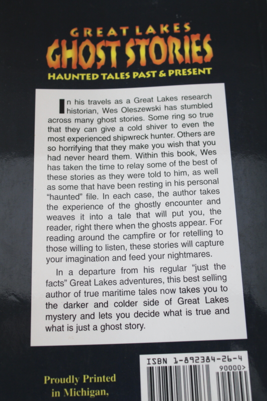 photo of Great Lakes stories of the haunted & supernatural, small press books lot  #7