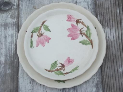 photo of Green Arbor Continental Kilns vintage pottery, plates set & serving pieces #7