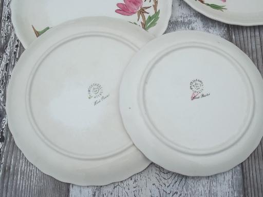 photo of Green Arbor Continental Kilns vintage pottery, plates set & serving pieces #10