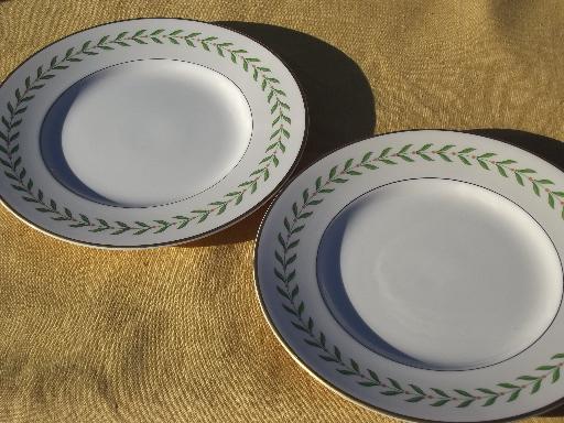 photo of Greenwood laurel vintage Old Ivory Syracuse china oval bowls and platters #3