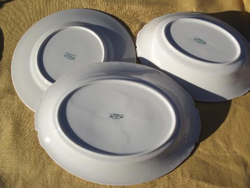 photo of Greenwood laurel vintage Old Ivory Syracuse china oval bowls and platters #6