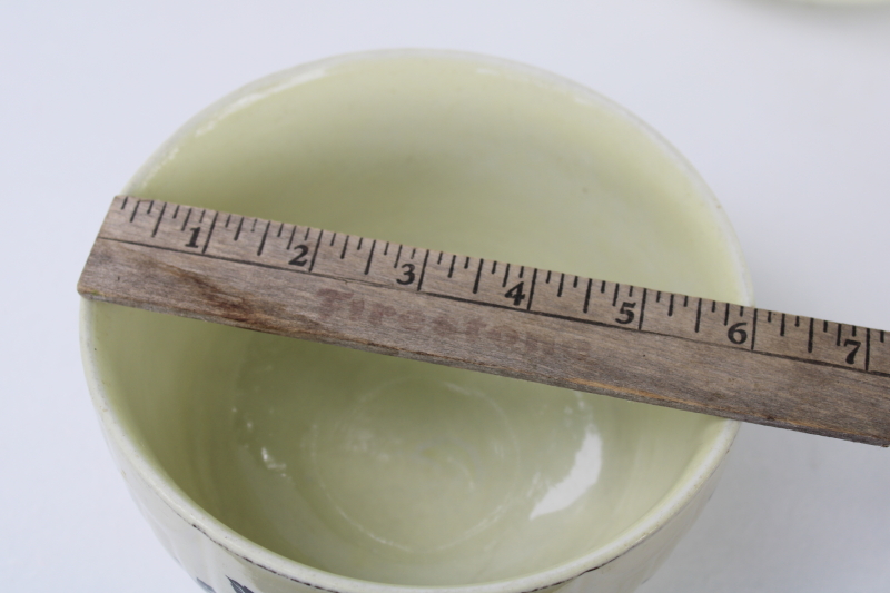 photo of Hall Superior China red poppy pattern mixing bowls, 1940s vintage kitchen bowls nesting stack #11