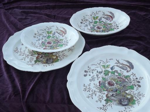 photo of Hampshire Royal Doulton china, chop plate, platter, oval bowls lot #1