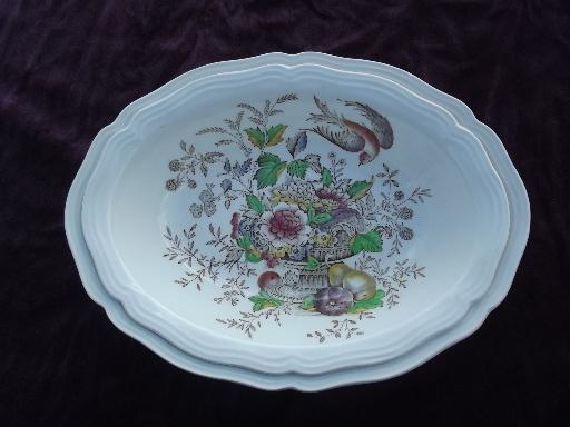 photo of Hampshire Royal Doulton china, chop plate, platter, oval bowls lot #6