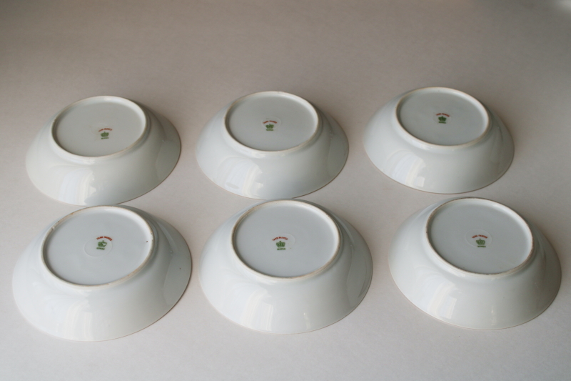 photo of Hand Painted Nippon 1930s vintage china set, tree & lake landscape scene dishes & large bowl  #10