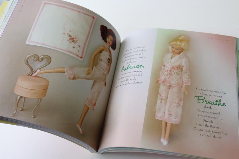 photo of Hankie Couture vintage hanky doll clothes patterns for fashion dolls, dresses made from hankies #6