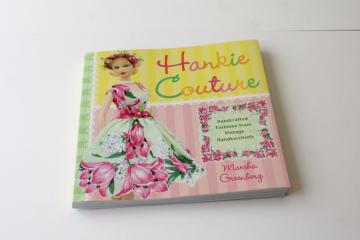 catalog photo of Hankie Couture vintage hanky doll clothes patterns for fashion dolls, dresses made from hankies