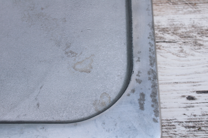 photo of Happy Day Griddle Grill, vintage cast aluminum pan double sided square w/ smooth griddle, ridged grill  #8